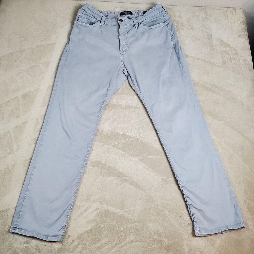 34 Heritage Charisma Jeans Mens 36x32 Lt Gray Comfort Rise Straight Trousers